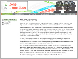 La zone thématique